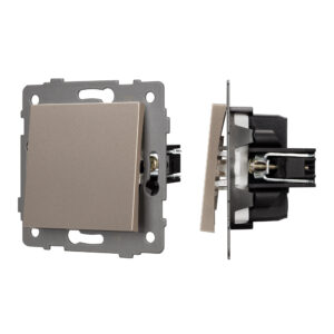 Механизм выключателя одноклавишный непроходной SWT-MK01-PL-GD-V (250V, 10A) (Arlight, -)