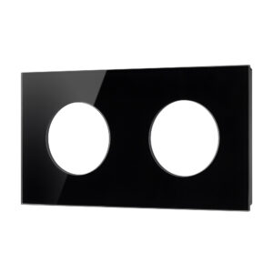 Рамка стеклянная FRM-GLARE-GC-2-BK (Arlight, -)