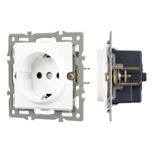 Механизм электрической розетки SCT-GP-MEU-PL-WH (250V, 16A) (Arlight, -)