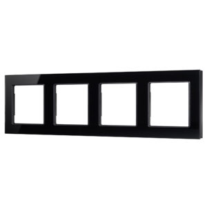 Рамка стеклянная FRM-GLARE-GS-4-BK (Arlight, -)