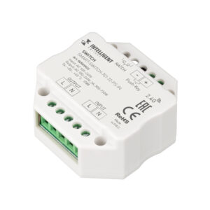 INTELLIGENT ARLIGHT Релейный модуль SMART-SWITCH-701-72-PS-IN  (230V, 1x3A, 2.4G) (IARL, IP20 Пластик, 5 лет)