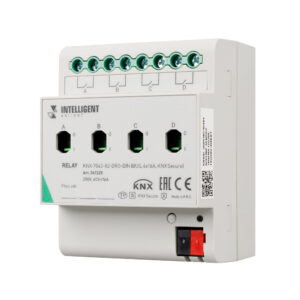 INTELLIGENT ARLIGHT Релейный модуль KNX-7043-82-DRO-DIN (BUS, 4x16А, KNX Secure) (IARL, IP20 Пластик, 2 года)