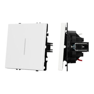 Механизм выключателя одноклавишный непроходной LED SWT-NOBE-MK01-SFPL-L-WH (230V, 10A) (Arlight, -)