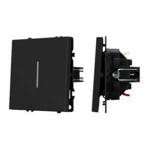Механизм выключателя одноклавишный непроходной LED SWT-NOBE-MK01-SFPL-L-BK (230V, 10A) (Arlight, -)