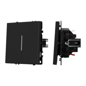 Механизм выключателя одноклавишный проходной LED SWT-NOBE-MKP1-SFPL-L-BK (230V, 10A) (Arlight, -)